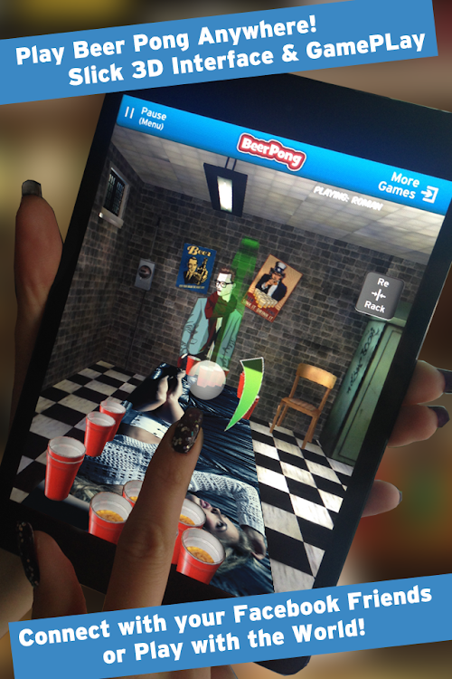 Android application Beer Pong screenshort