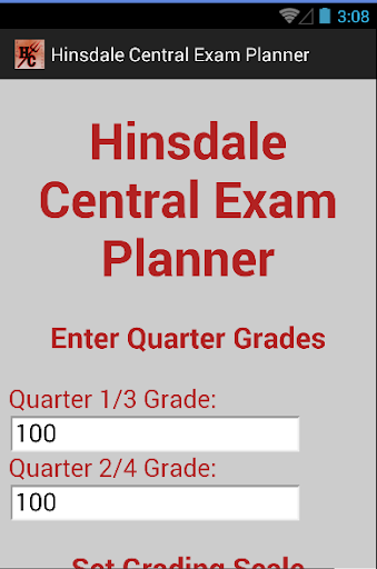 Hinsdale Central Exam Planner