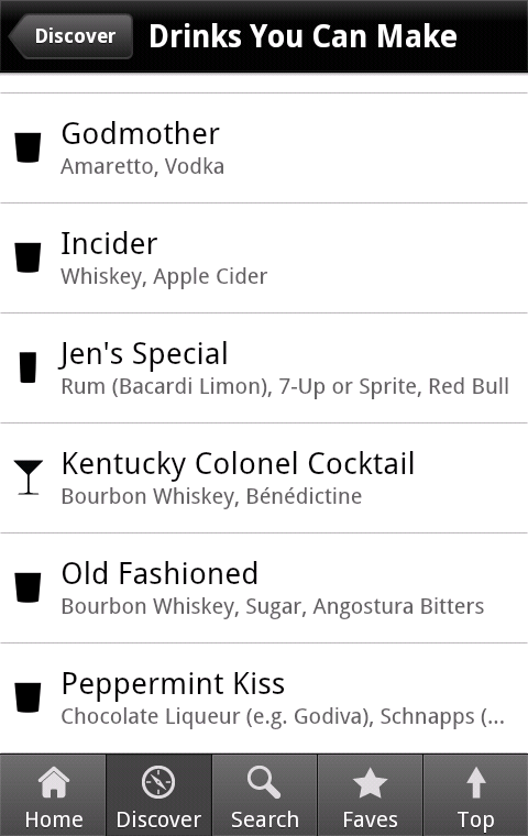 iBartender - Drink Recipes Screen 3