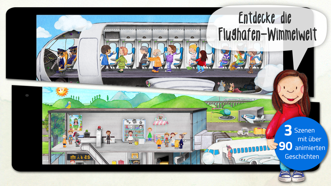 Android application Tiny Airport - Seek &amp; Find screenshort