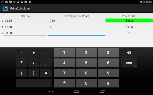 【免費生產應用App】Price Calculator-APP點子