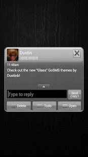 GoSMS Pro Theme Gunmetal Glass(圖3)-速報App