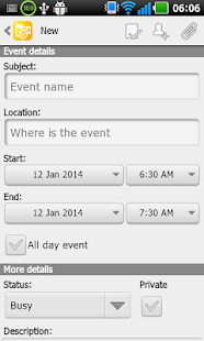 Mobile Access for Outlook OWA Screenshot