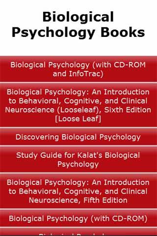 Biological Psychology Books