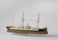 Model of an Ironclad Ram Ship