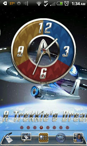 A NEW STAR TREKKIE Clock Set