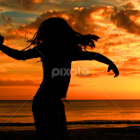 Dancing into the Sunset by Alan Rossnagel -  