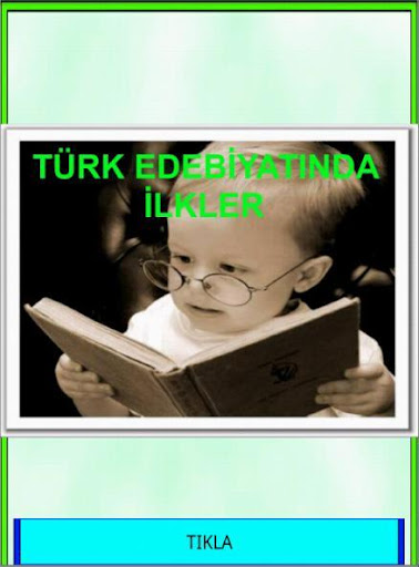 Türk Edebiyatında İlkler