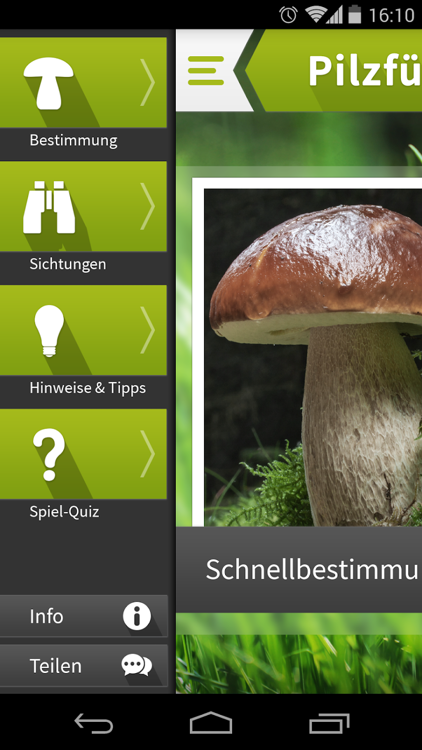 Pilzführer Nature Lexicon Screen 1