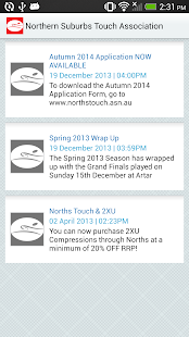 Free Download Northern Suburbs Touch Assoc. APK