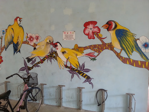 Four Yellow Birds Mural