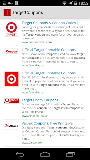 Coupon Alerts : Target Mobile