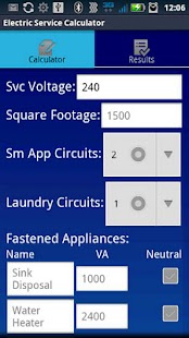 Electric Service Calculator