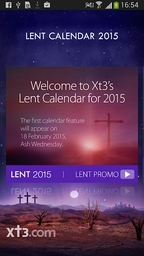 Xt3 Lent Calendar 2015