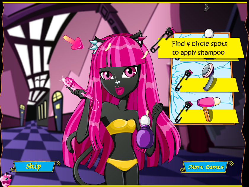 Monster Catty Hair Salon Screen 2