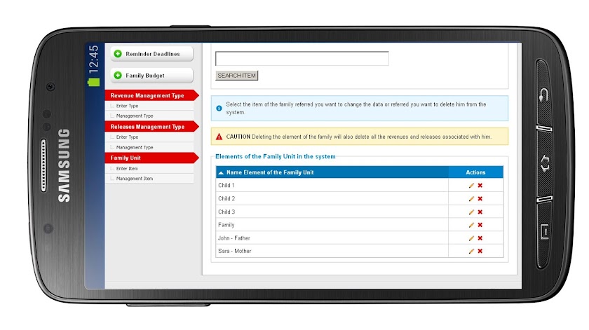 Family Budget Screen 3
