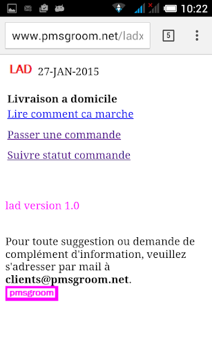 Livraison a domicile