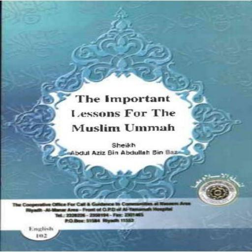 Lessons for the muslim ummah
