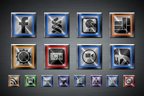 Metallon Theme 1200+ Icon Pack - screenshot thumbnail