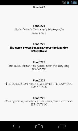 Fonts for FlipFont 22