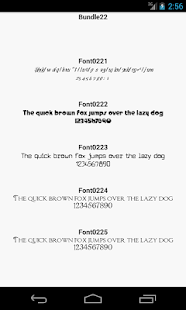 Fonts for FlipFont 22