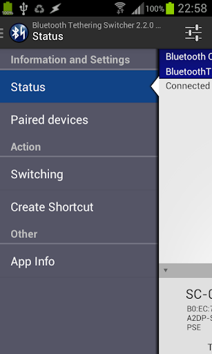 Bluetooth Tethering Switcher