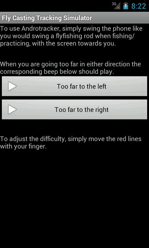 Fly Casting Tracking Simulator Screen 3