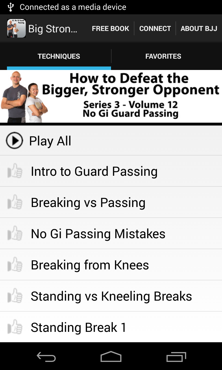 BigStrong 12, Guard Passing Screen 1