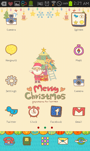 【免費個人化App】Cozy Santa go launcher theme-APP點子