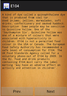 E numbers (E codes) Screenshots 1