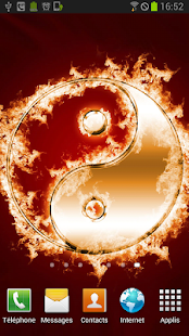 Ying Yang in Fire Parallax LWP