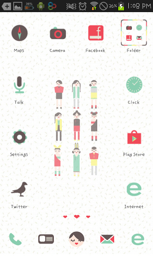 LittlePeople go launcher theme