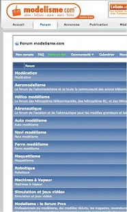 Lastest Modelisme.com, forum, portail APK for PC
