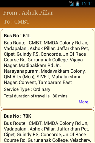 【免費交通運輸App】Chennai Bus Route-APP點子