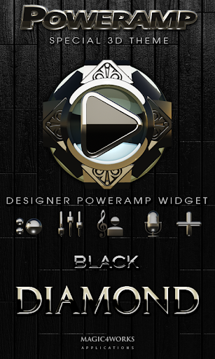 Poweramp Widget Black Diamond