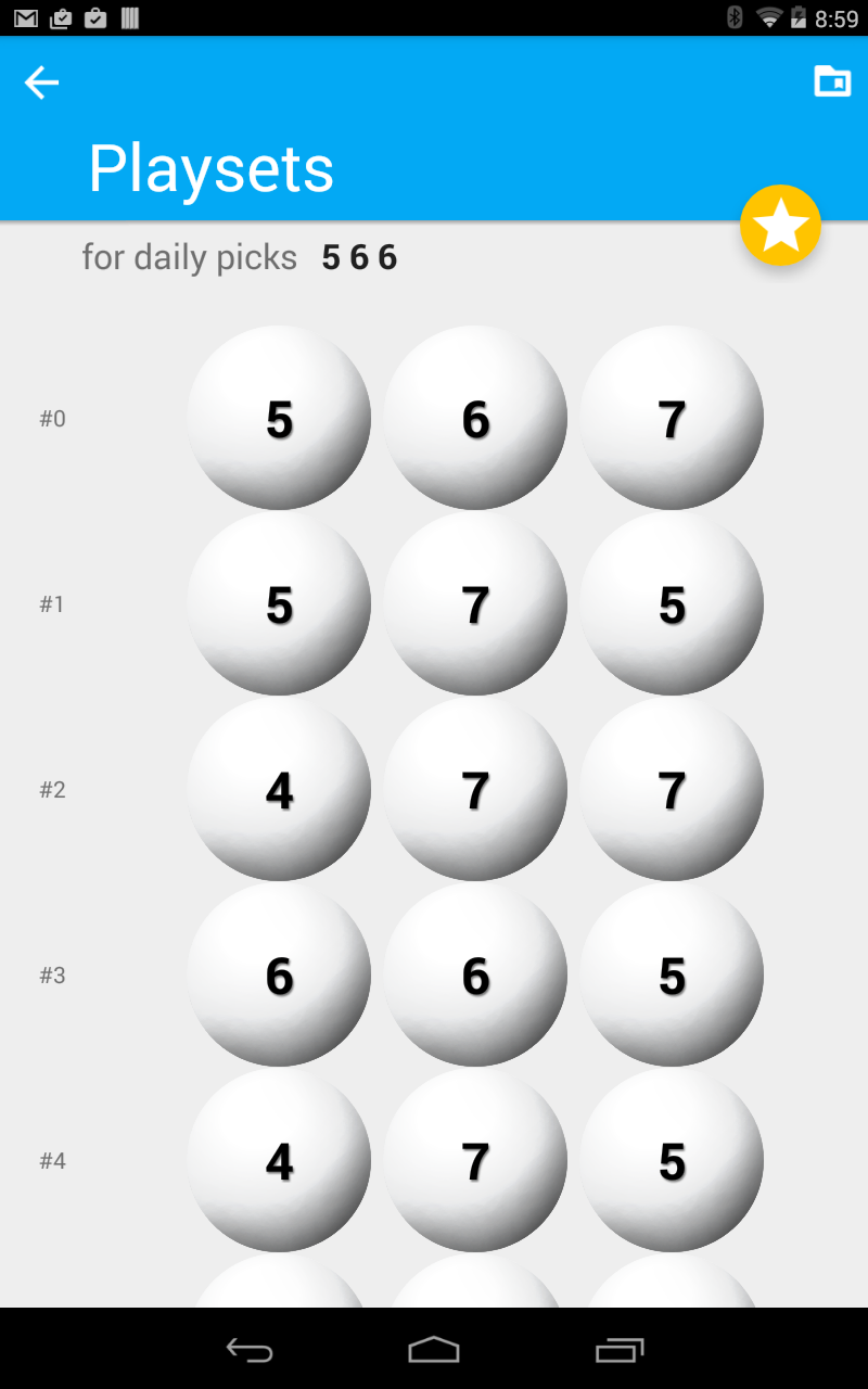 Lucky Pick 3 Lotto Generator Screen 2