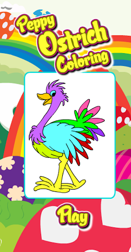 Coloring Game-Peppy Ostrich