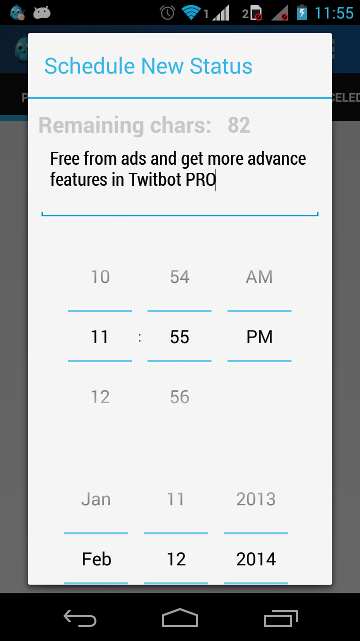 Twitbot Pro Edition Screen 2