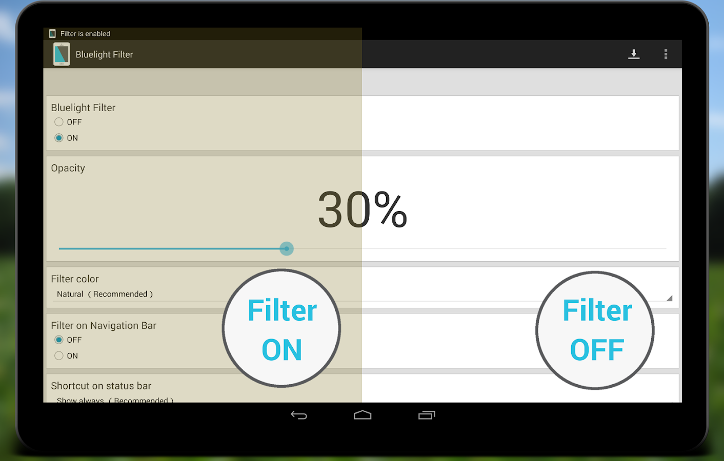    Bluelight Filter for Eye Care- screenshot  