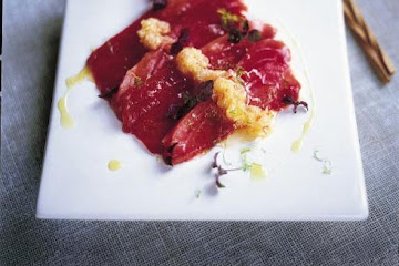Tuna carpaccio - Japanese style