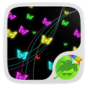 Neon Butterflies Keyboard mobile app icon