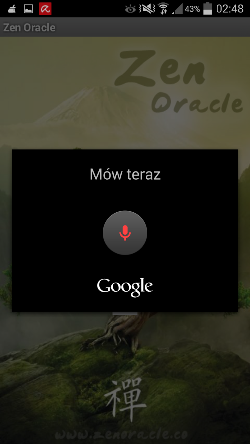 Zen Oracle Screen 3