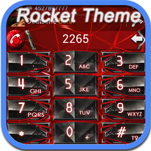 RocketDial Cool Red Theme 2.0