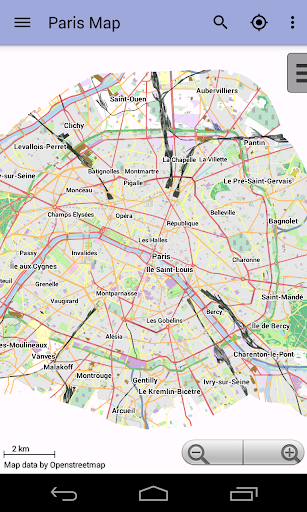 Paris Offline City Map