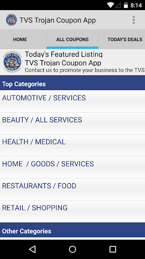 TVS Trojan Coupon App