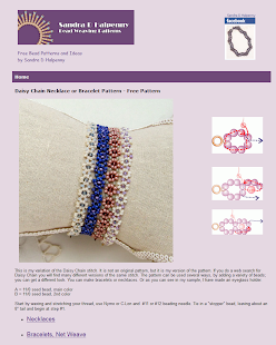 Free Beaded Daisy Net Bracelet APK