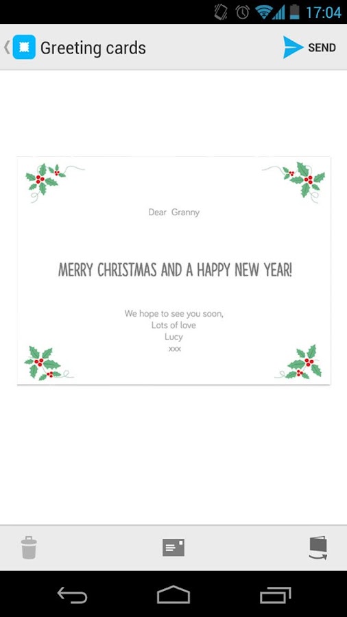Touchnote - Christmas Cards - screenshot