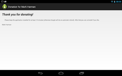 Donation for Mark Harman poster 2