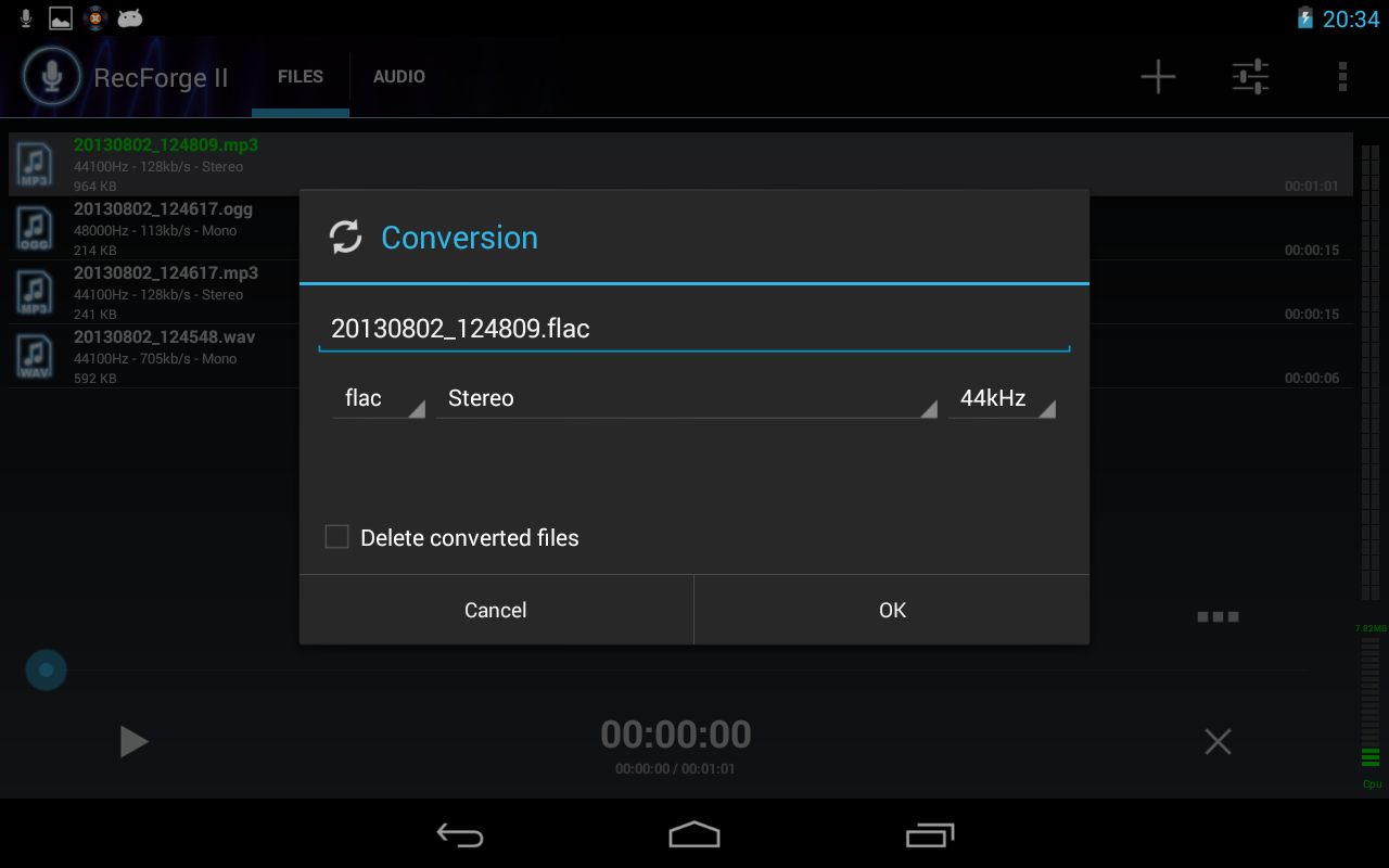 RecForge II Pro Audio Recorder - screenshot