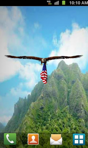 Eagle flag 3D Live Wallpaper